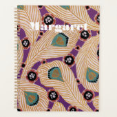 Art Deco Design #1 Peacock Feathers Planer (Vorderseite)