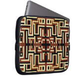 Art Deco Design #2 in Sunshinedazzle Laptopschutzhülle (Vorne Rechts)