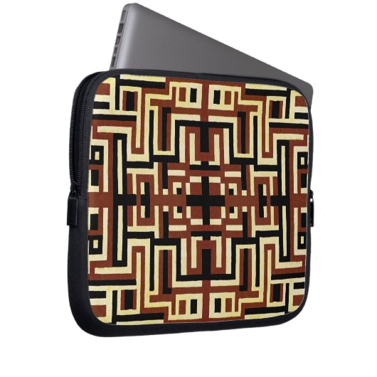 Art Deco Design #2 in Sunshinedazzle Laptopschutzhülle (Vorne Rechts)