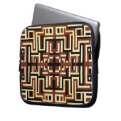 Art Deco Design #2 in Sunshinedazzle Laptopschutzhülle (Vorderseite Links)