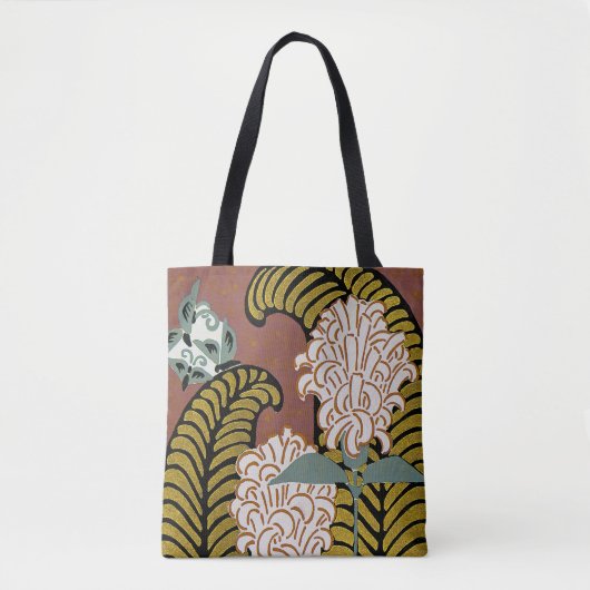 Art Deco Design #3 Floral Tasche (Vorderseite)