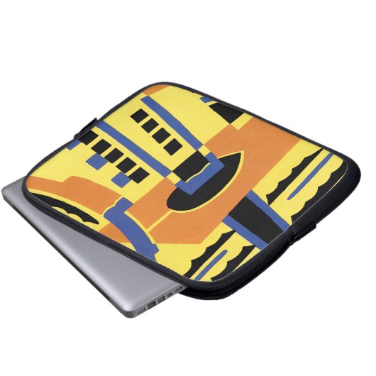 Art Deco Design #5 @ Emporio Moffa Laptopschutzhülle (Vorne Knopf)