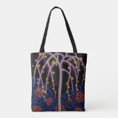 Art Deco Design #6 Exotic Tree Tasche (Rückseite)