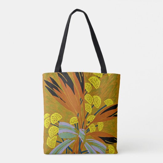 Art Deco Design #8 Floral mit Bow Tasche (Rückseite)