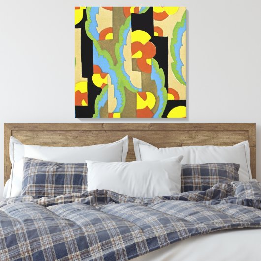 Art Deco Design #9 @ Emporio Moffa Leinwanddruck (Insitu (Schlafzimmer))
