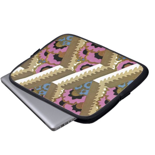 Art Deco Design #9 in Sunshinedazzle Laptopschutzhülle (Vorne Knopf)