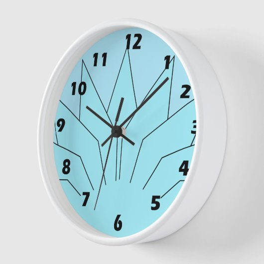 Art Deco Design Blue Uhr (Winkel)