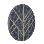 Art-Deco-Design Dartscheibe (Vorderseite Links)