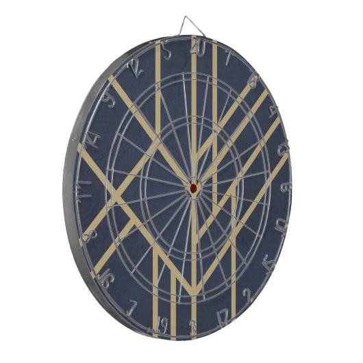 Art-Deco-Design Dartscheibe (Vorderseite Links)