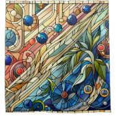 Art Deco Design Duschvorhang (Vorderseite)