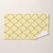 Art Deco Design Gelb Badhandtuch Set (Handtuch)