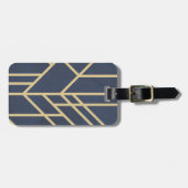 Art-Deco-Design Gepäckanhänger (Vorderseite horizontal)