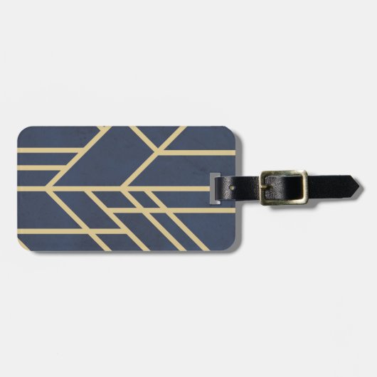 Art-Deco-Design Gepäckanhänger (Vorderseite horizontal)