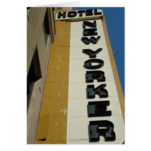 Art Deco Design, Grußkarte von Manhattan (Vorne)