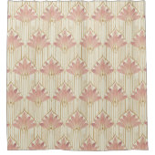 Art Deco Design in dusty Pink, Elfenbeinküste und  Duschvorhang (Vorderseite)