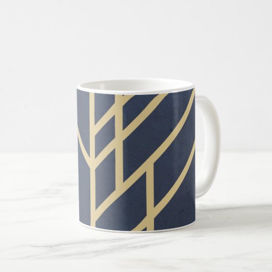 Art-Deco-Design Kaffeetasse (VorderseiteRechts)