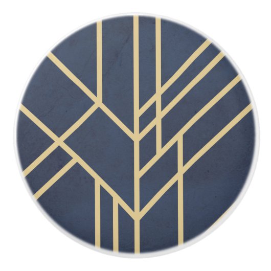 Art-Deco-Design Keramikknauf (Vorderseite)