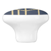 Art-Deco-Design Keramikknauf (Seitenansicht)