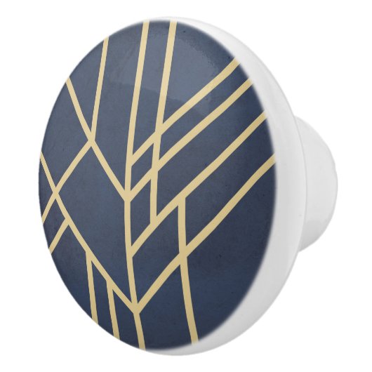 Art-Deco-Design Keramikknauf (Rechts)