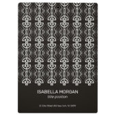 Art Deco Design Klemmbrett (Rückseite)