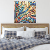 Art Deco Design Leinwand Kunst (Insitu (Schlafzimmer))