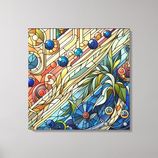 Art Deco Design Leinwand Kunst (Vorderseite)