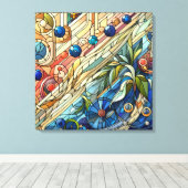 Art Deco Design Leinwand Kunst (Insitu (Holzboden))