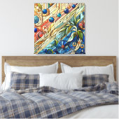 Art Deco Design Leinwand Kunst (Insitu (Schlafzimmer))