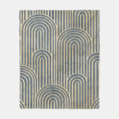 Art Deco Design Luxus geometrisch nahtlos pa Fleecedecke (Vorderseite)
