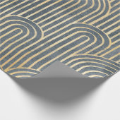 Art Deco Design Luxus geometrisch nahtlos pa Geschenkpapier (Ecke)