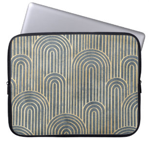 Art Deco Design Luxus geometrisch nahtlos pa Laptopschutzhülle