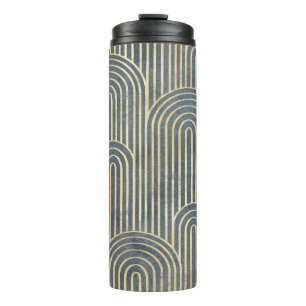 Art Deco Design Luxus geometrisch nahtlos pa Thermosbecher