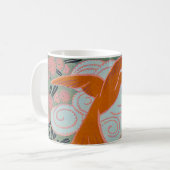 Art Deco Design Nr. 11 exotische Vögel Kaffeetasse (Vorderseite Links)