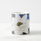 Art Deco Design Nr. 12 White Rose Kaffeetasse (Mittel)