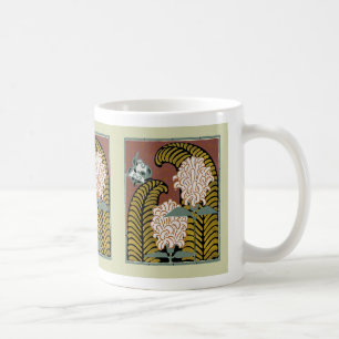 Art Deco Design Nr. 3 Tasse des Blumenkaffees