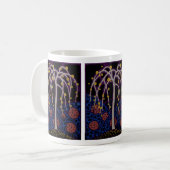 Art Deco Design Nr. 6 Exotic Tree Kaffeetasse (Vorderseite Links)