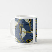 Art Deco Design Nr. 7 floral Kaffeetasse (Vorderseite Links)