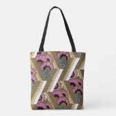 Art Deco Design Nr. 9 Blumenmuster Tasche (Rückseite)