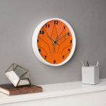 Art Deco Design Orange Uhr<br><div class="desc">Wall Uhr Art Deko Design,  dass Sie mit jedem beliebigen Text Ihrer Wahl anpassen können. Wenn Sie Hilfe bei der Anpassung benötigen,  kontaktieren Sie uns über den Link auf dieser Seite. Art Deko Uhr</div>