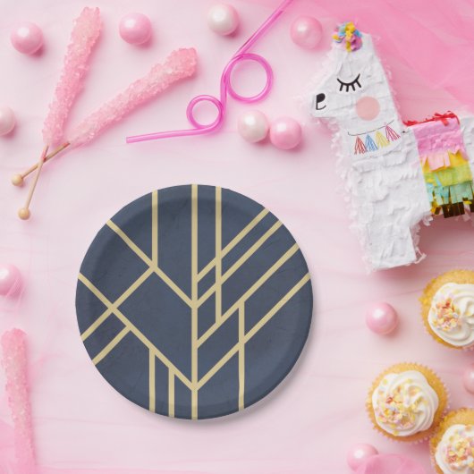 Art-Deco-Design Pappteller (Party)