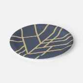 Art-Deco-Design Pappteller (Schrägansicht)