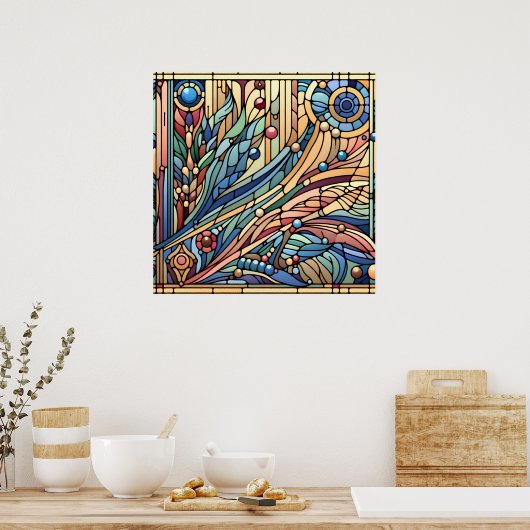 Art Deco Design Poster (Küche)