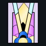 Art Deco Design Poster<br><div class="desc">Poster Art Deko Design, dass Sie mit jedem beliebigen Text Ihrer Wahl anpassen können. Wenn Sie Hilfe bei der Anpassung benötigen, kontaktieren Sie uns über den Link auf dieser Seite. Art Deko Poster.</div>