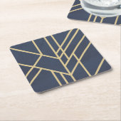 Art-Deco-Design Rechteckiger Pappuntersetzer (angewinkelt)
