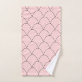 Art Deco Design Rosa Badhandtuch Set (Handtuch)