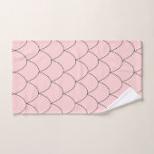 Art Deco Design Rosa Badhandtuch Set (Handtuch)
