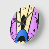 Art Deco Design Runde Wanduhr (Winkel)