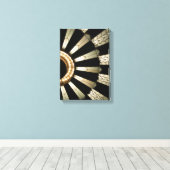 Art Deco Design Schwarz & Gold Leinwanddruck (Insitu (Holzboden))