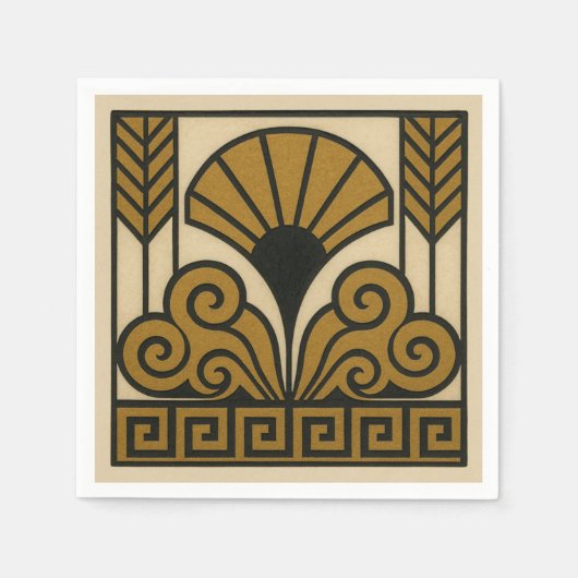 Art Deco Design Serviette (Vorderseite)