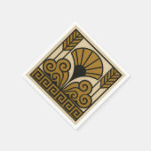 Art Deco Design Serviette (Ecke)